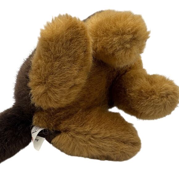 Vtg Paul Import Puppy Dog Plush 9" Hamburg Germany Stuffed Animal 2-Tone Brown - Picture 12 of 16